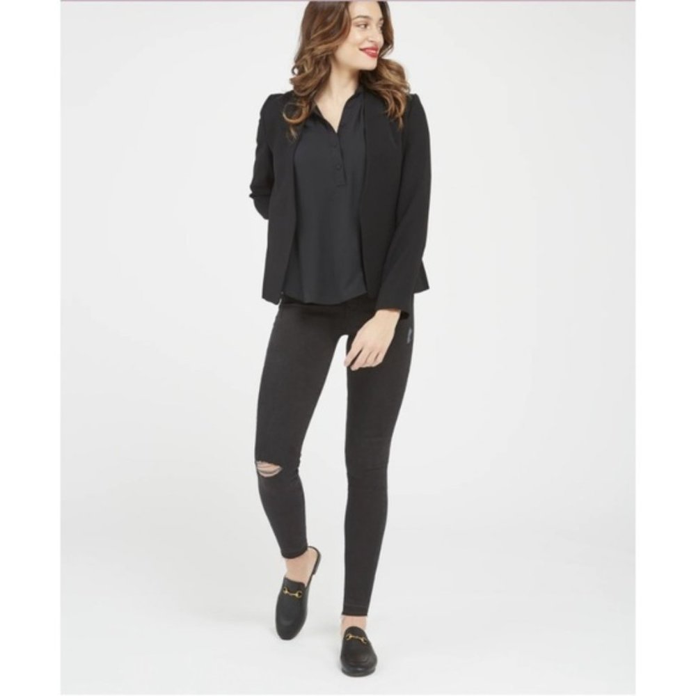 Spanx Distressed Ankle Skinny Jeans